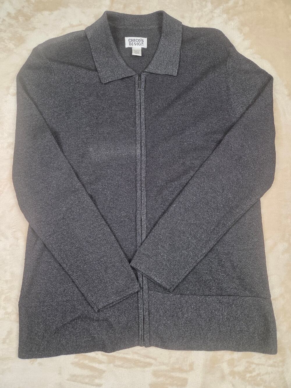 Chico's Design full-zip knit cardigan